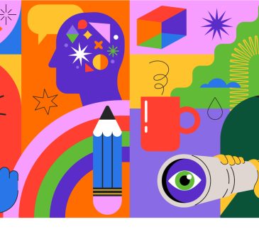 Il y a plein d'images variées colorées