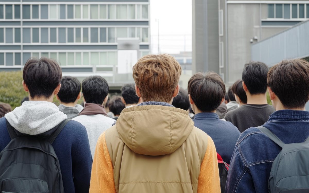 Un groupe d'étudiants